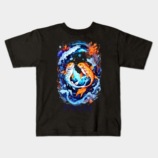 Zodiac sign Pisces T-shirt Kids T-Shirt